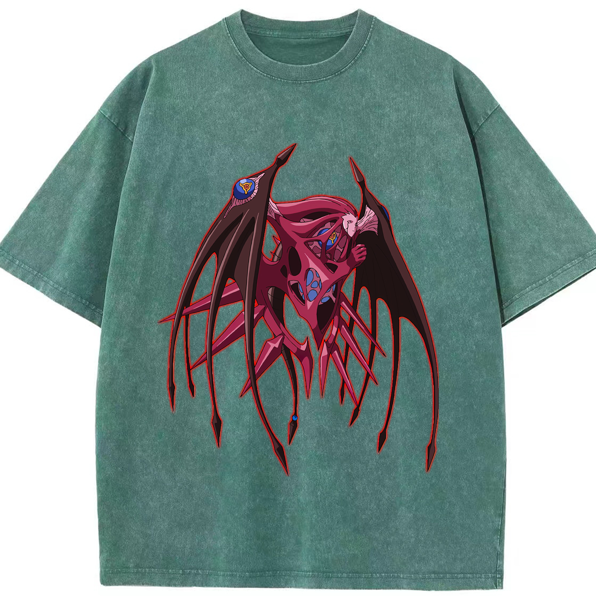 （画像用） 遊☆戯☆王 Yu-Gi-Oh! 綿100% ヴィンテージ風 半袖Tシャツ（フロントプリント）